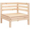 vidaXL Garden Sofa Corner Solid Wood Pine