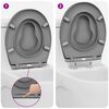 vidaXL Quick Release Toilet suitable for Seat Grey
