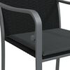 vidaXL 5 Piece Garden Dining Set with Cushions Poly Rattan and Steel