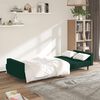 vidaXL 2-Seater Sofa Bed Dark Green Velvet