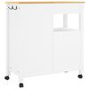 vidaXL Kitchen Trolley MONZA 84x40x90 cm Solid Wood Pine