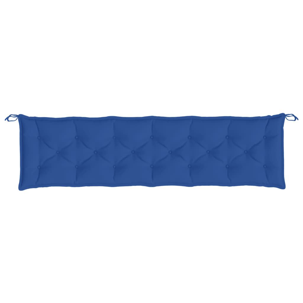 vidaXL Garden Bench Cushions 2pcs Blue 200x50x7cm Oxford Fabric