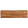 vidaXL Console Table 110x30x75 cm Solid Wood Acacia and Iron