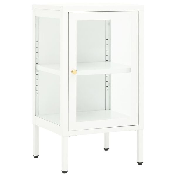 vidaXL Sideboard 38x35x70 cm Metal and Glass