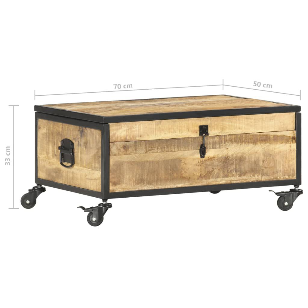 vidaXL Coffee Table 70x50x33 cm Solid Mango Wood