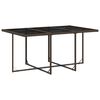 vidaXL 11 Piece Garden Dining Set with Cushions Brown Poly Rattan