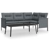 vidaXL 2 Piece Garden Lounge Set Anthracite Steel