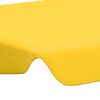 vidaXL Replacement Canopy for Garden Swing Yellow 188/168x145/110 cm