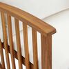 vidaXL Garden Bench with Cushions 119 cm Solid Acacia Wood