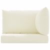 vidaXL Pallet Cushions 3 pcs Cream White Oxford Fabric