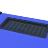 vidaXL 10-Player Poker Table with Dealer Area and Chip Tray Blue