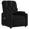 vidaXL Massage Recliner Chair Black Faux Leather