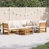 vidaXL 6 Piece Garden Lounge Set with Cushions Solid Wood Acacia