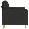 vidaXL 2-Seater Sofa Black 120 cm Fabric