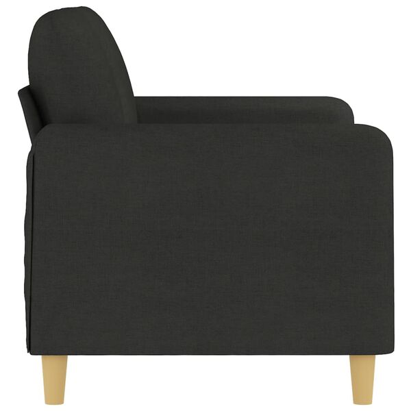 vidaXL 2-Seater Sofa Black 120 cm Fabric