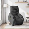 vidaXL Electric Stand up Massage Recliner Chair Dark Grey Fabric