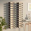 vidaXL Wall Mounted Wine Rack for 24 Bottles 2 pcs White Iron