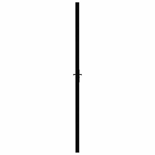 vidaXL Interior Door ESG Glass and Aluminium 102.5x201.5 cm Black