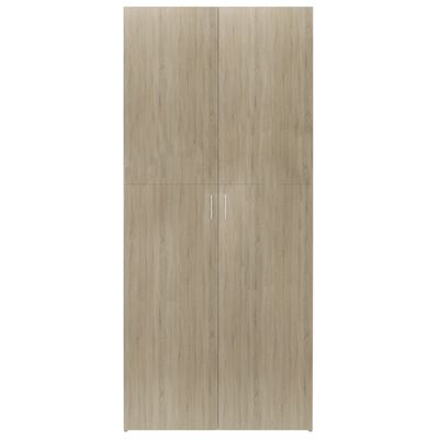 vidaXL Shoe Cabinet Sonoma Oak 80x35.5x180 cm Engineered Wood
