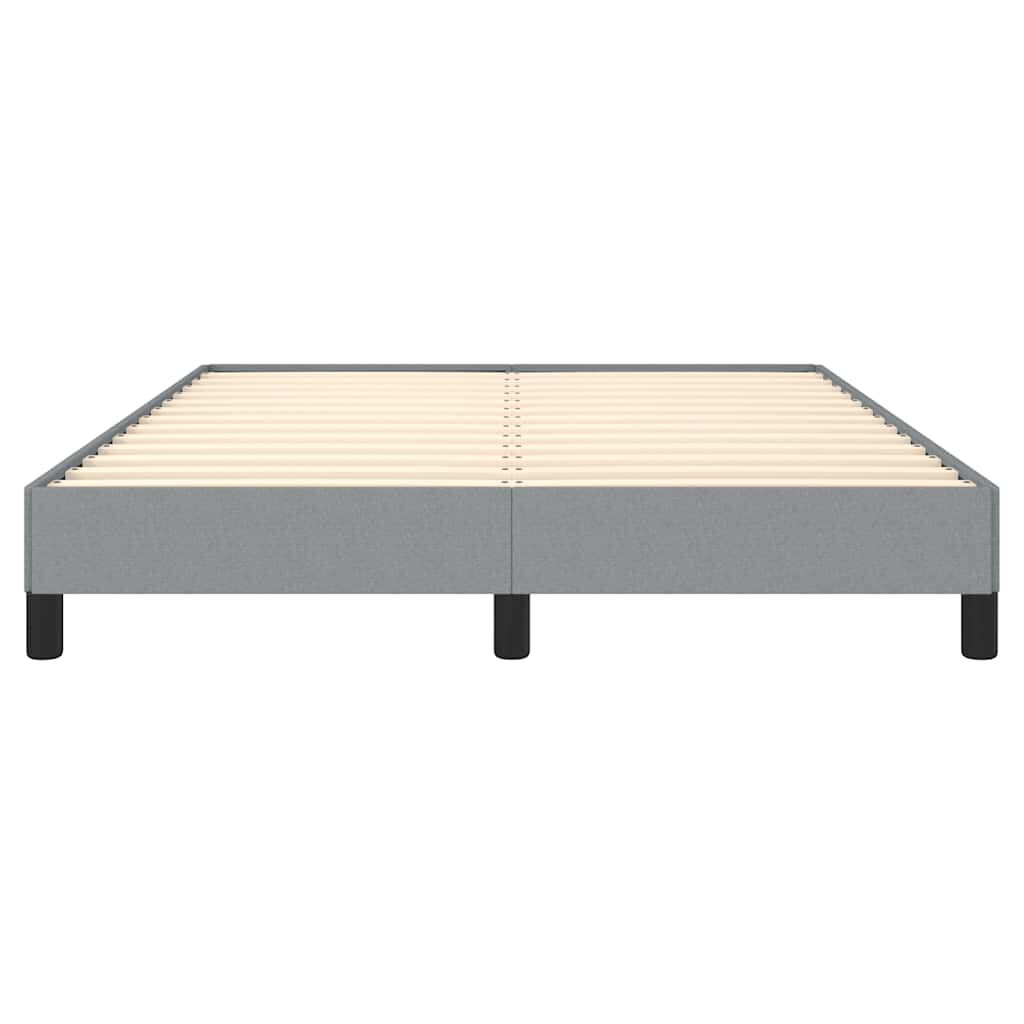 vidaXL Bed Frame without Mattress Light Grey 152x203 cm Queen Fabric