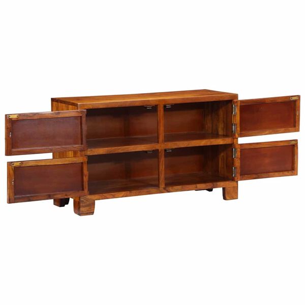 vidaXL Shoe Cabinet with Door Brown 90 x 35 x 55 cm Solid Acacia wood