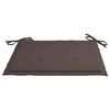 vidaXL Garden Chairs with Taupe Cushions 3 pcs Solid Teak Wood