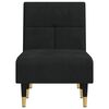 vidaXL Chaise Longue Black Velvet