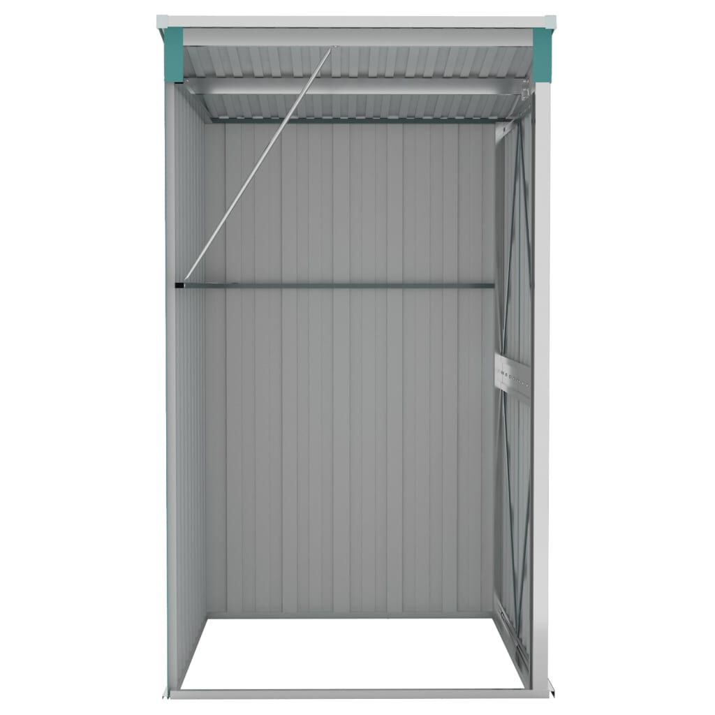 vidaXL Wall-mounted Garden Shed Green 118x100x178 cm Galvanised Steel