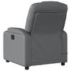 vidaXL Electric Massage Recliner Chair Grey Faux Leather
