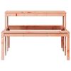 vidaXL Picnic Table 110x134x75 cm Solid Wood Douglas