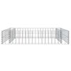vidaXL Gabion Raised Bed Galvanised Steel 100x100x20 cm