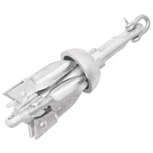 vidaXL Folding Anchor Silver 0.7 kg Hot Dip Galvanized Cast Iron
