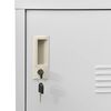 vidaXL Locker Cabinet Light Grey 90x45x92.5 cm Steel