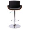 vidaXL Bar Stool Black Faux Leather
