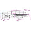 vidaXL 7 Piece Garden Lounge Set White Solid Wood Pine