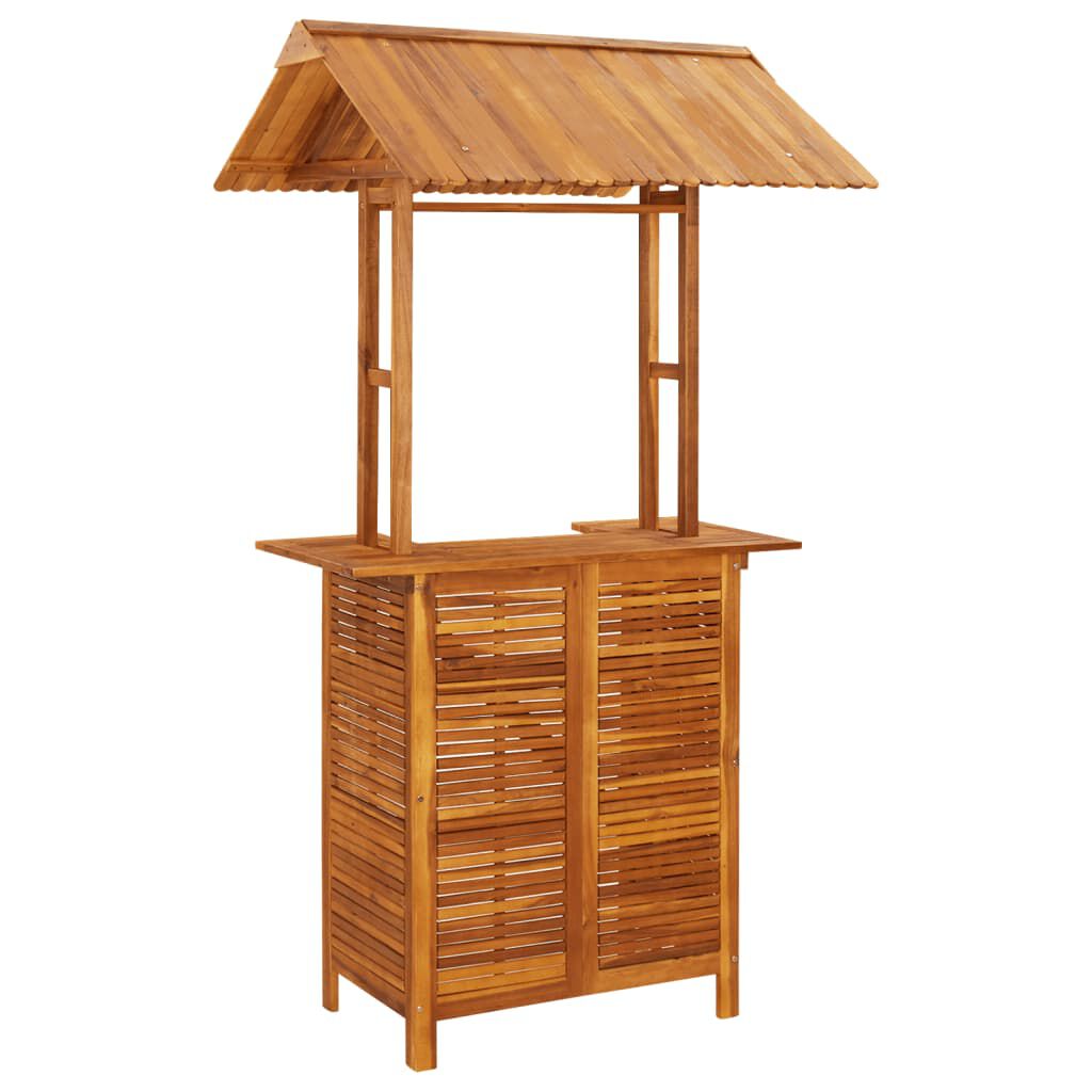 vidaXL 3 Piece Garden Bar Set Solid Wood Acacia