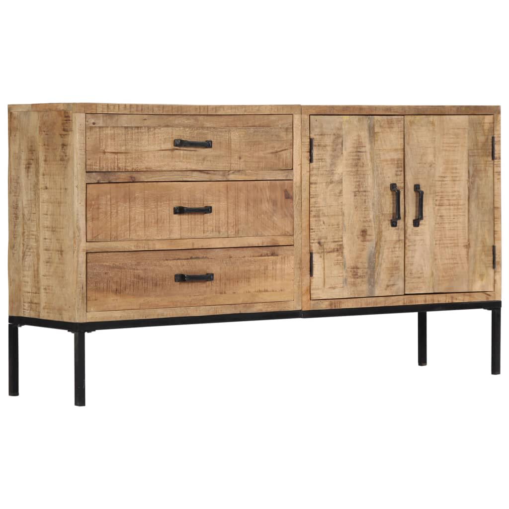 vidaXL Sideboard 140x35x75 cm Solid Mango Wood
