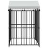 vidaXL Outdoor Dog Kennel with Roof 120x120x150 cm