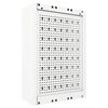 vidaXL Wall Mounted Tool Cabinet Industrial Style Metal Grey and Black