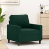 vidaXL Sofa Chair Dark Green 60 cm Velvet