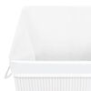 vidaXL Bamboo Laundry Basket White
