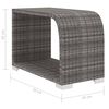 vidaXL 8 Piece Garden Lounge Set with Cushions Poly Rattan Grey