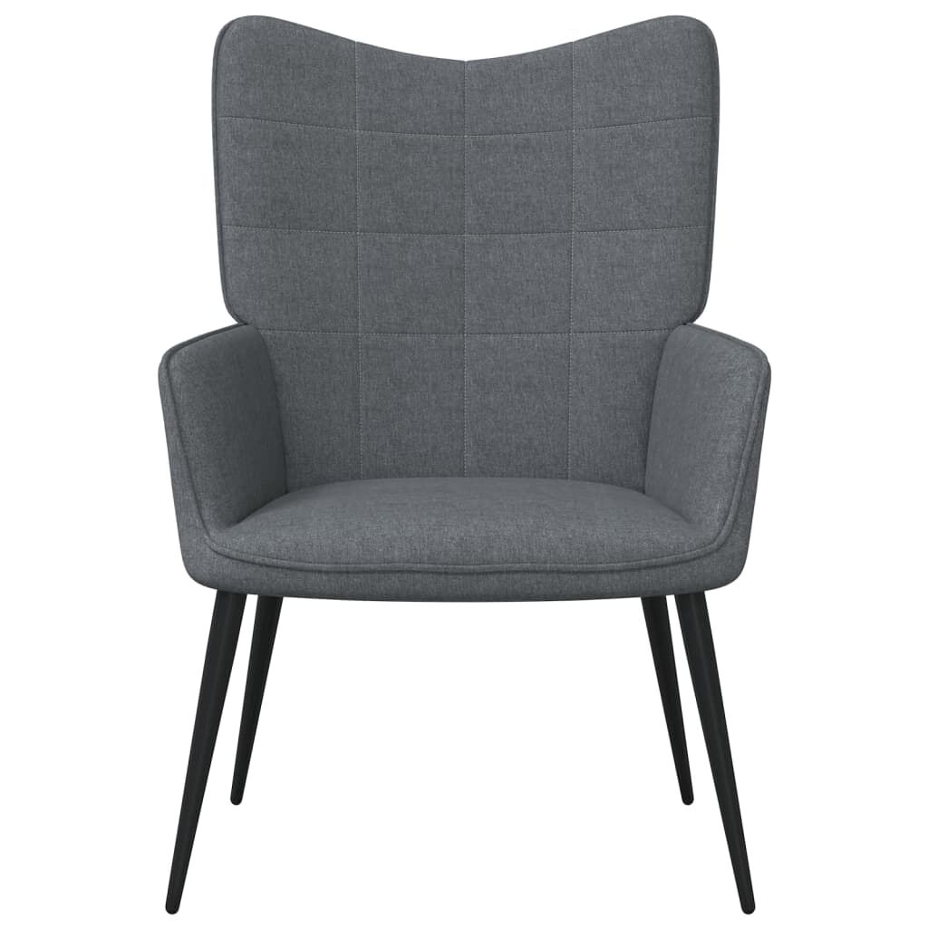 vidaXL Relaxing Chair Dark Grey Fabric
