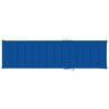 vidaXL Sun Lounger with Royal Blue Cushion Solid Teak Wood