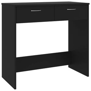 vidaXL Desk Black 80x40x75 cm Engineered Wood