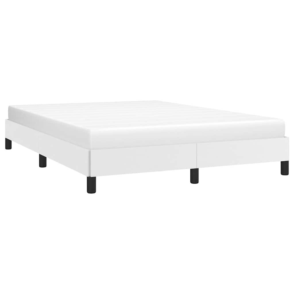 vidaXL Bed Frame without Mattress White 137x190 cm Full Faux Leather