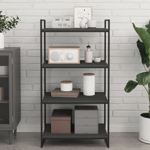vidaXL Bookshelf Boards 4 pcs Grey 60x40x1.5 cm Engineered Wood