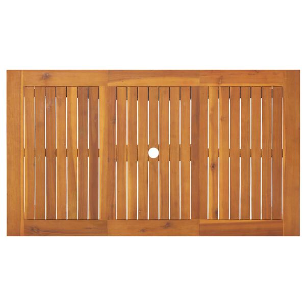vidaXL 7 Piece Outdoor Dining Set Solid Acacia Wood