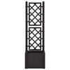 vidaXL Garden Raised Bed with Trellis and Self Watering System Anthracite