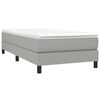 vidaXL Box Spring Bed Frame Light Grey Twin XL Fabric (US Only)